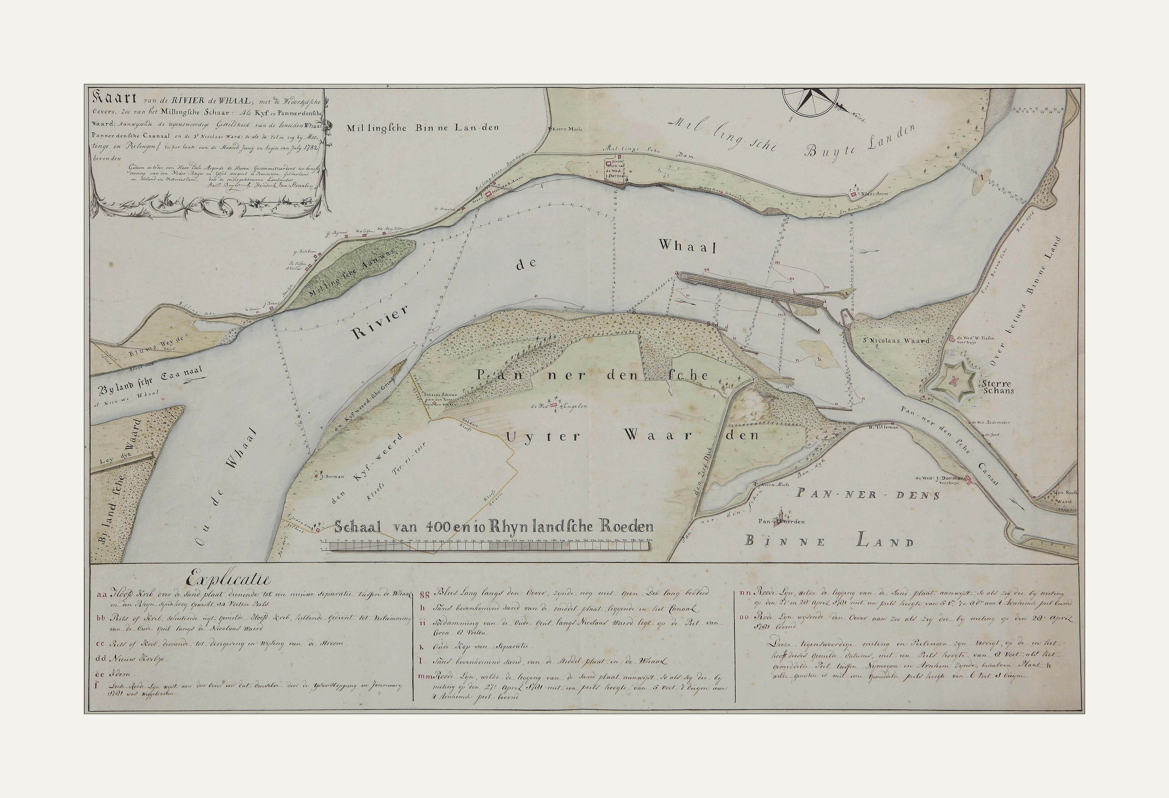 Historische Kaart Van De Waal Bij Pannerden Frisius Historische Kaart Van De Waal Bij Pannerden Frisius